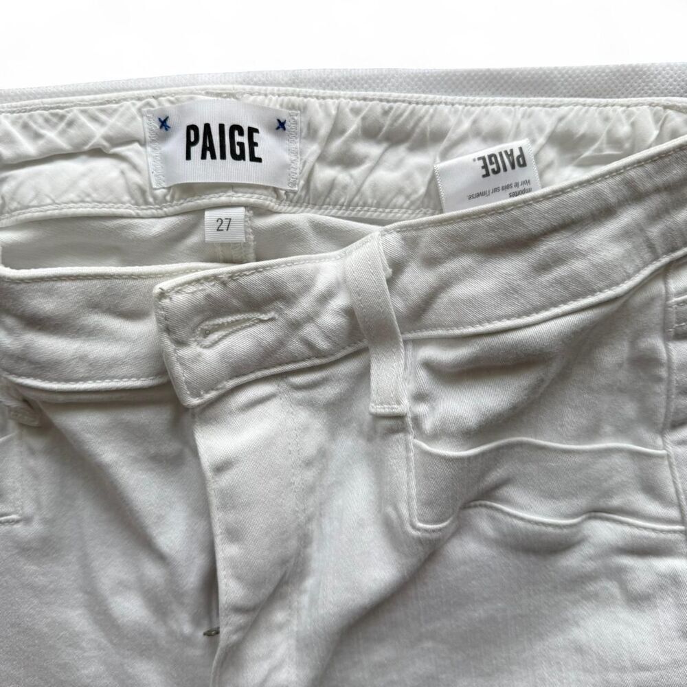 PAIGE Women's White Jeans | Bright White | Size 27 | Excellent Condition